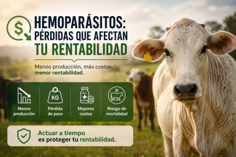 ¿Cuánto puedes perder por hemoparásitos? El impacto silencioso que afecta la rentabilidad de tu ganado