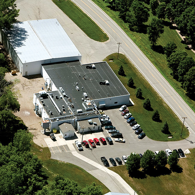 Aerial view of Bimeda facility in Le Sueur, Minnesota